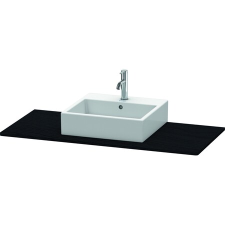 Xsquare Console With One Sink Cut-Out Oak Black